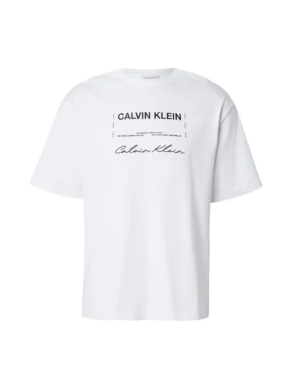 Calvin Klein Jeans Calvin Klein Jeans Majica  črna / bela