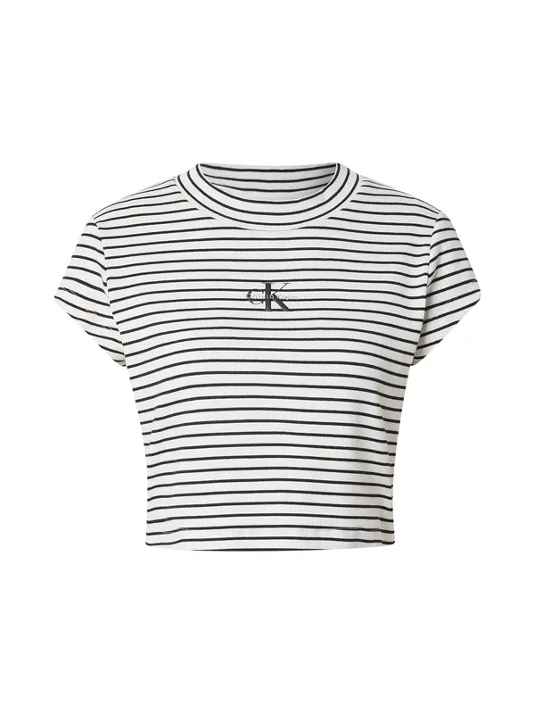 Calvin Klein Jeans Calvin Klein Jeans Majica  črna / bela