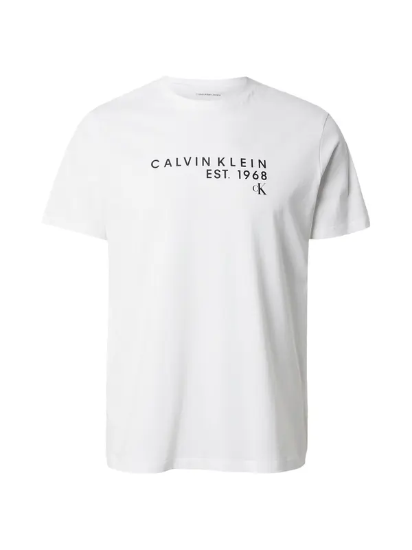 Calvin Klein Jeans Calvin Klein Jeans Majica  črna / bela
