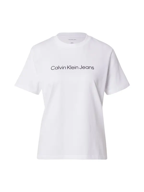 Calvin Klein Jeans Calvin Klein Jeans Majica  črna / bela