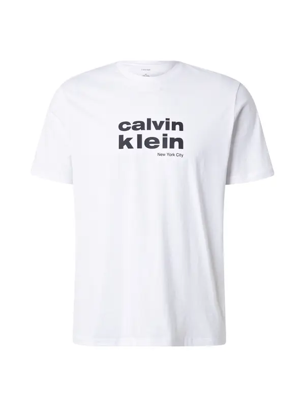 Calvin Klein Jeans Calvin Klein Jeans Majica  črna / bela