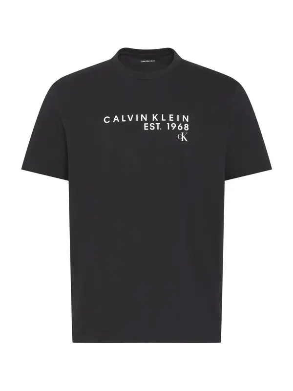 Calvin Klein Jeans Calvin Klein Jeans Majica  črna / bela