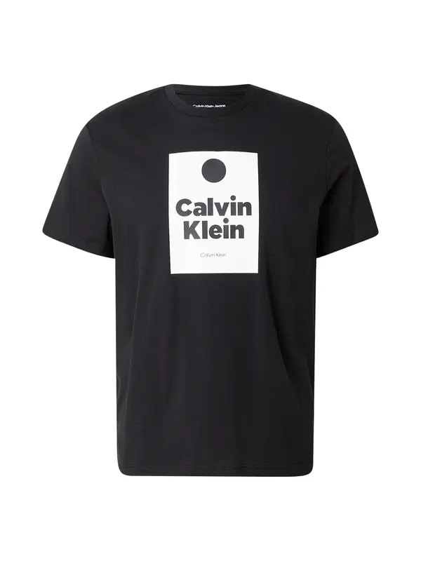 Calvin Klein Jeans Calvin Klein Jeans Majica  črna / bela