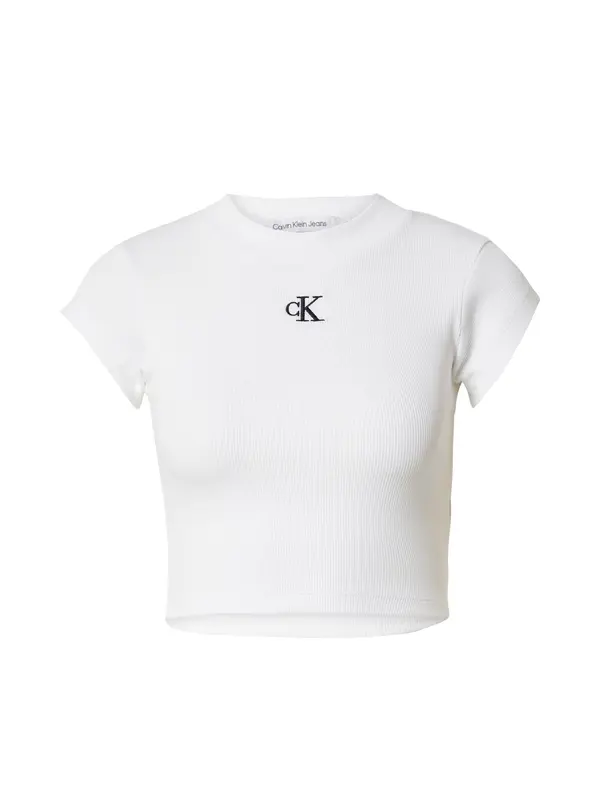 Calvin Klein Jeans Calvin Klein Jeans Majica  črna / bela