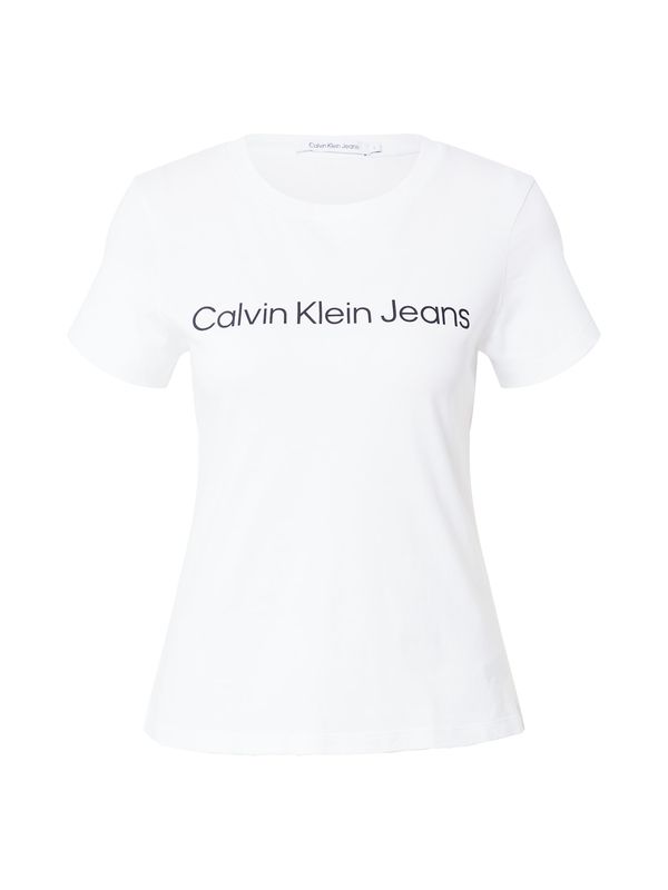 Calvin Klein Jeans Calvin Klein Jeans Majica  črna / bela