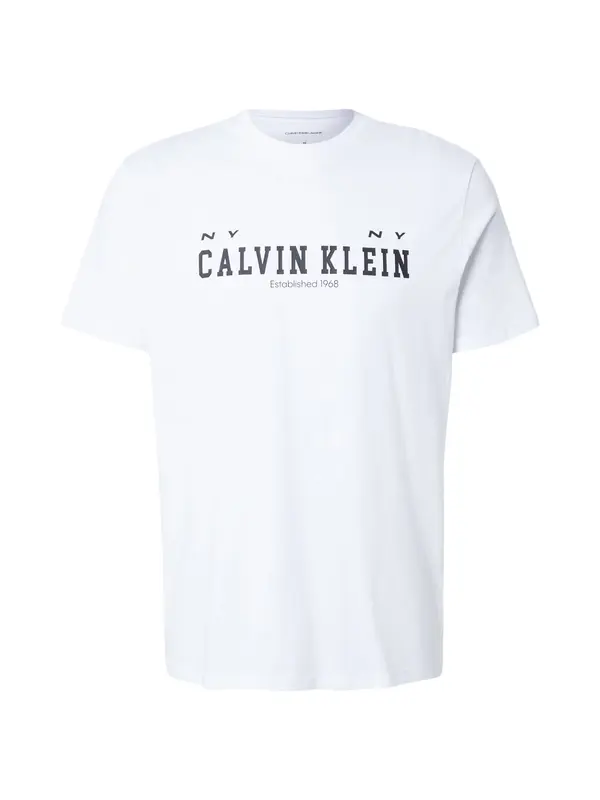 Calvin Klein Jeans Calvin Klein Jeans Majica  črna / bela