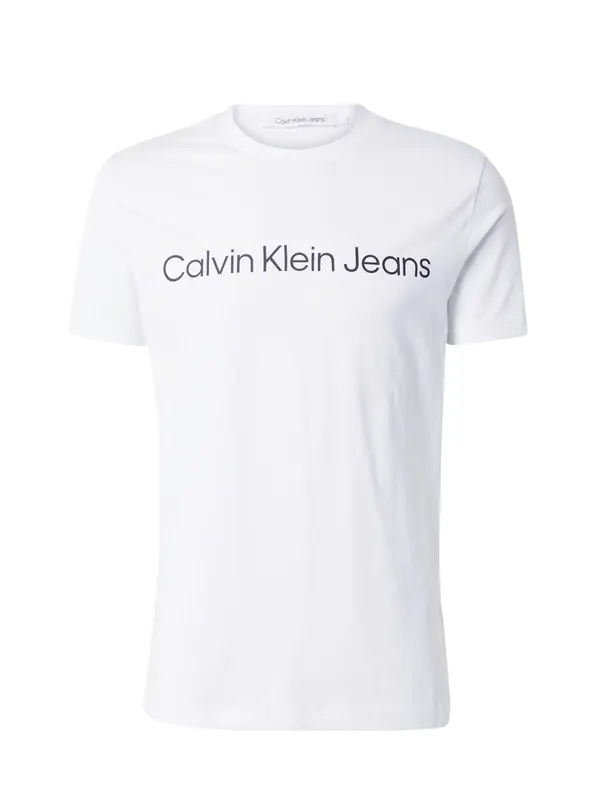 Calvin Klein Jeans Calvin Klein Jeans Majica  črna / bela