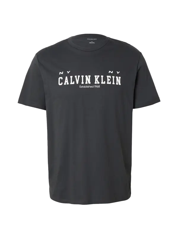 Calvin Klein Jeans Calvin Klein Jeans Majica  črna / bela