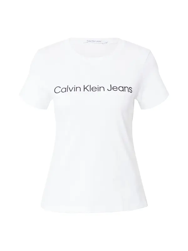 Calvin Klein Jeans Calvin Klein Jeans Majica  črna / bela