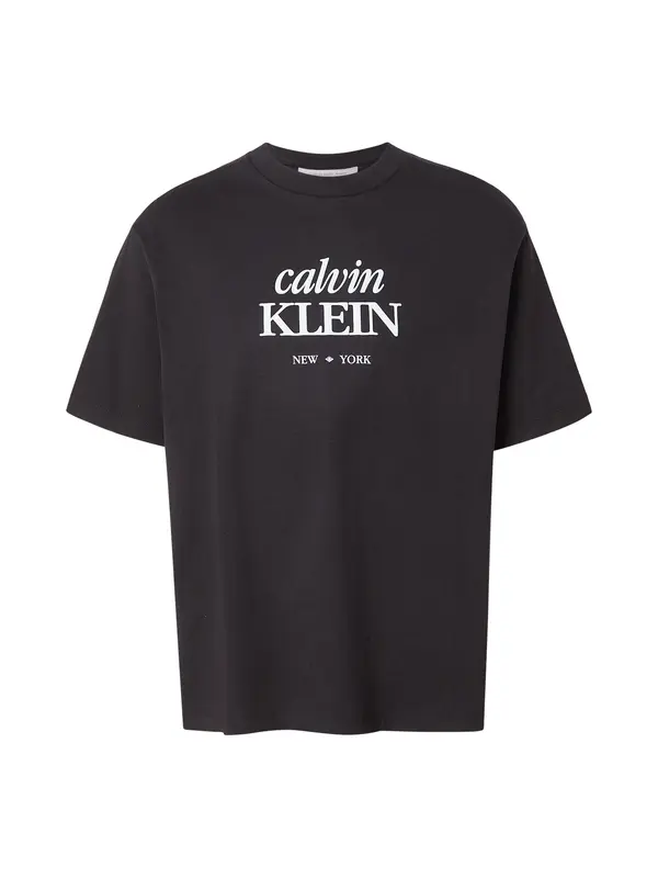 Calvin Klein Jeans Calvin Klein Jeans Majica  črna / bela