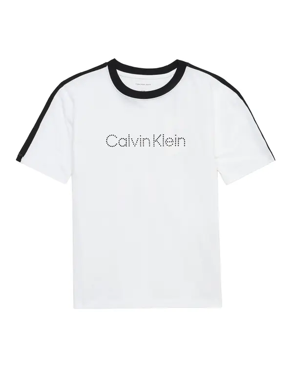 Calvin Klein Jeans Calvin Klein Jeans Majica  črna / bela
