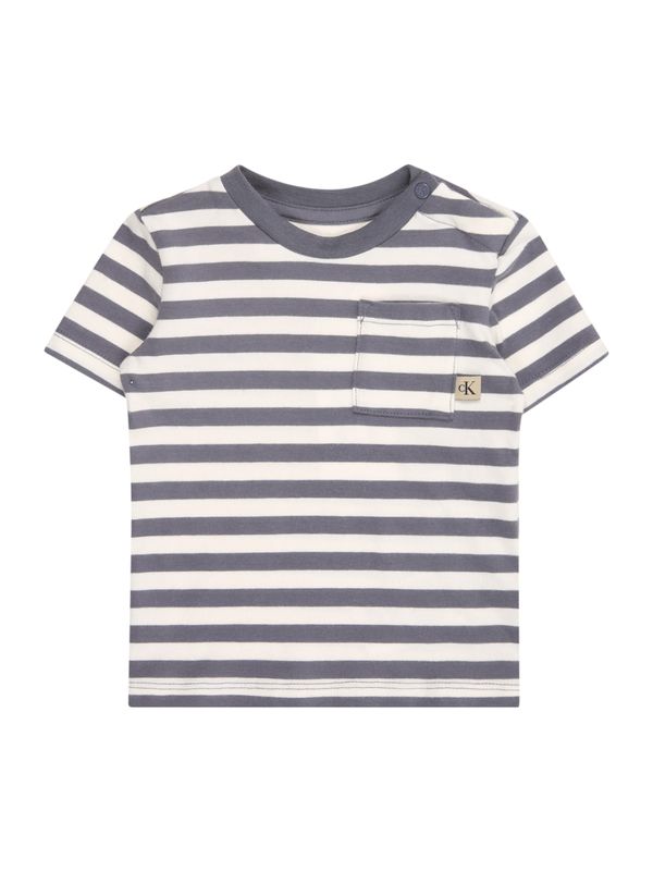 Calvin Klein Jeans Calvin Klein Jeans Majica  dimno modra / volneno bela