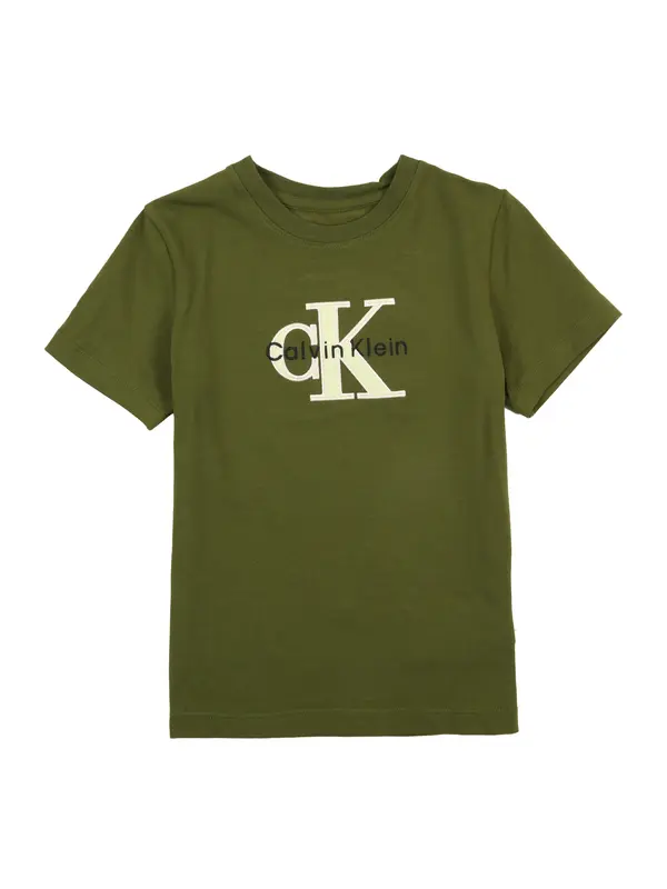 Calvin Klein Jeans Calvin Klein Jeans Majica  ecru / kivi / črna