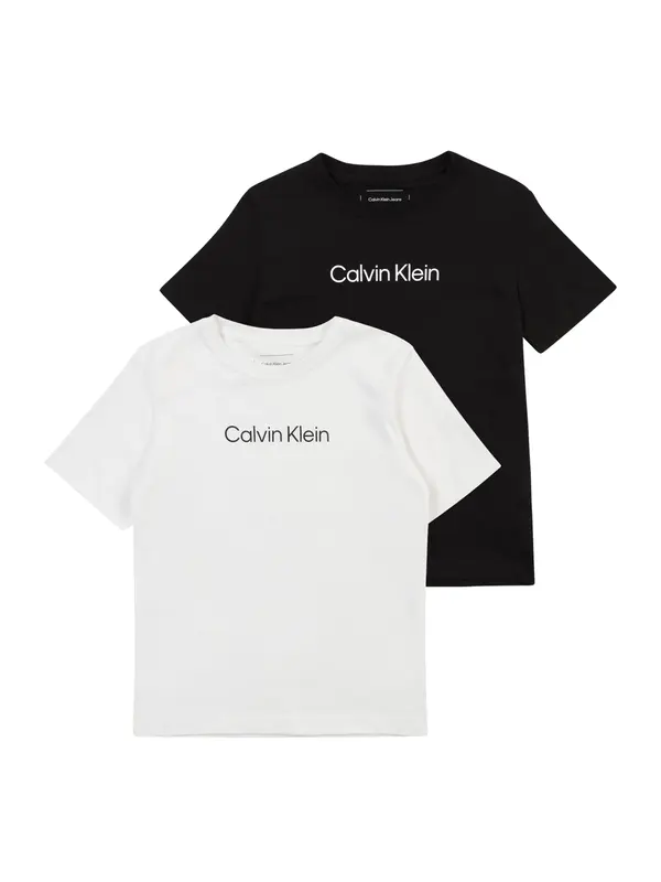 Calvin Klein Jeans Calvin Klein Jeans Majica 'INSTITUTIONAL'  črna / bela