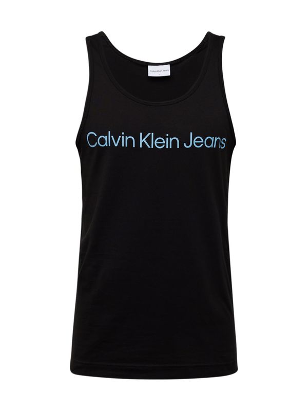 Calvin Klein Jeans Calvin Klein Jeans Majica 'INSTITUTIONAL'  svetlo modra / črna