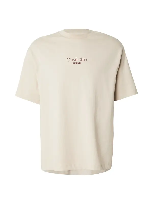 Calvin Klein Jeans Calvin Klein Jeans Majica  kapučino / burgund