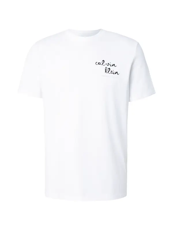 Calvin Klein Jeans Calvin Klein Jeans Majica 'Logo Graphic'  črna / bela