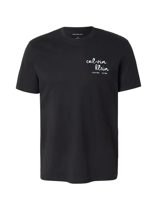 Calvin Klein Jeans Calvin Klein Jeans Majica 'Logo Graphic'  pastelno modra / črna / bela