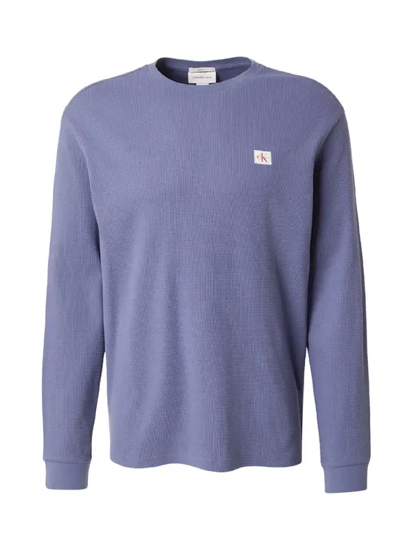 Calvin Klein Jeans Calvin Klein Jeans Majica 'Long Sleeve Waffle'  safir