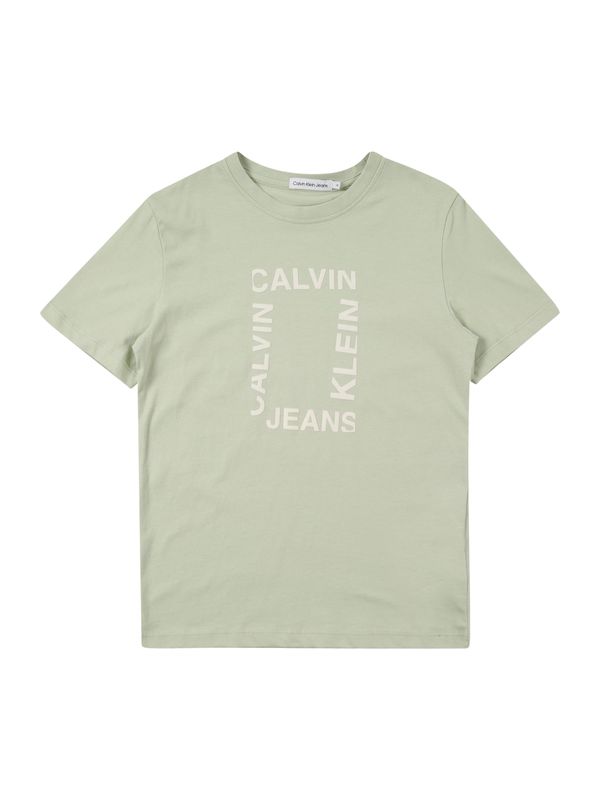 Calvin Klein Jeans Calvin Klein Jeans Majica 'MAXI HERO'  bež / zelena