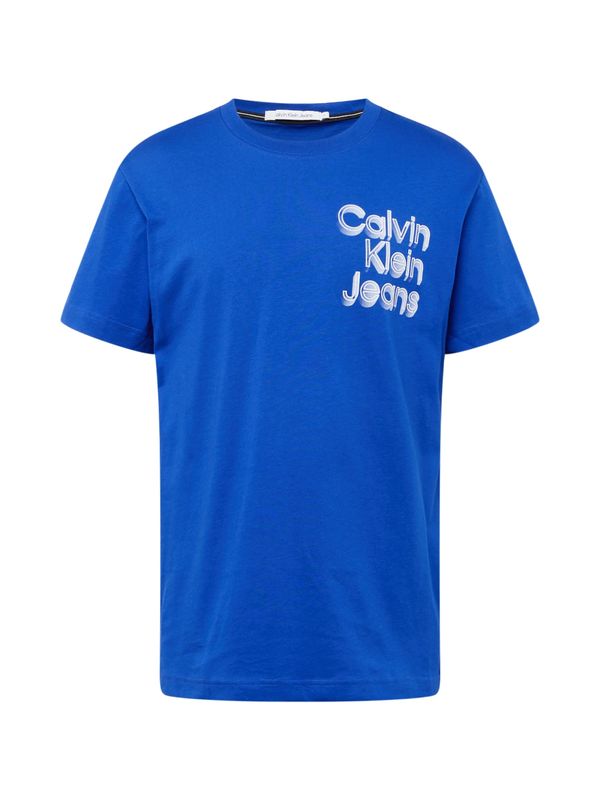 Calvin Klein Jeans Calvin Klein Jeans Majica  modra / bela