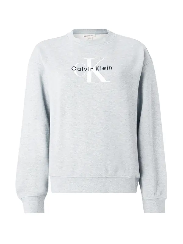 Calvin Klein Jeans Calvin Klein Jeans Majica 'Monologo French'  svetlo siva / črna / bela
