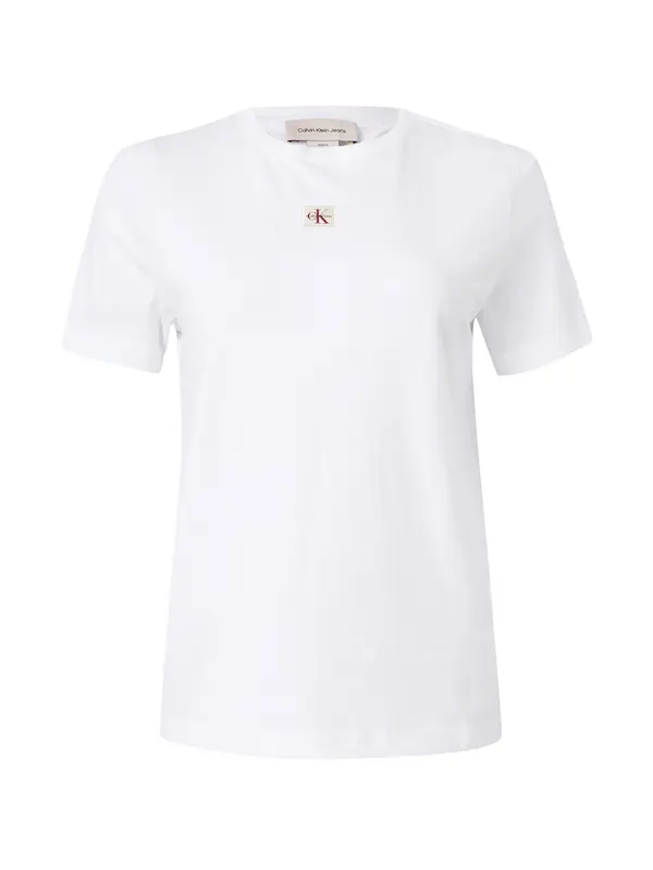 Calvin Klein Jeans Calvin Klein Jeans Majica 'Monologo Label'  bela