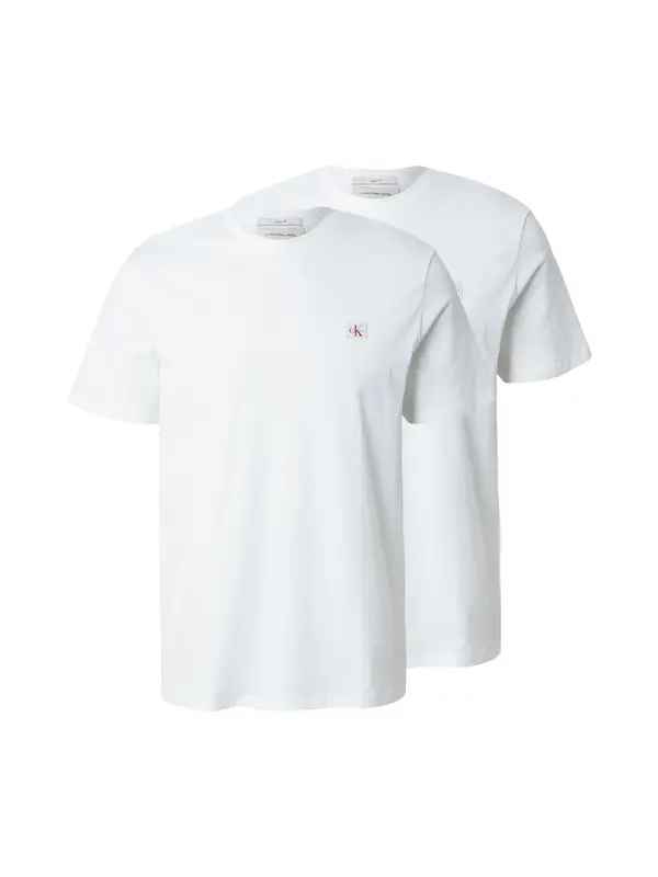 Calvin Klein Jeans Calvin Klein Jeans Majica 'Monologo Patch T'  bela