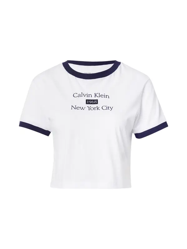 Calvin Klein Jeans Calvin Klein Jeans Majica  mornarska / bela