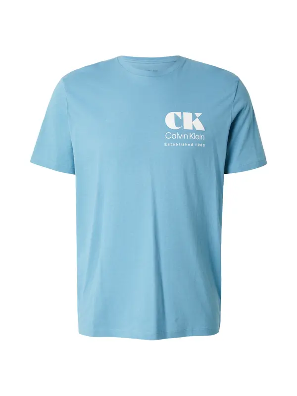 Calvin Klein Jeans Calvin Klein Jeans Majica  nebeško modra / bela