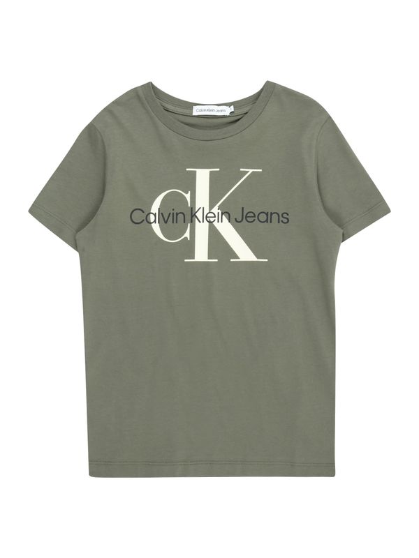 Calvin Klein Jeans Calvin Klein Jeans Majica  oliva / črna / bela