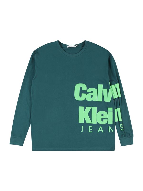 Calvin Klein Jeans Calvin Klein Jeans Majica  pastelno modra / svetlo zelena