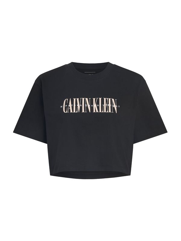 Calvin Klein Jeans Calvin Klein Jeans Majica  pastelno roza / črna