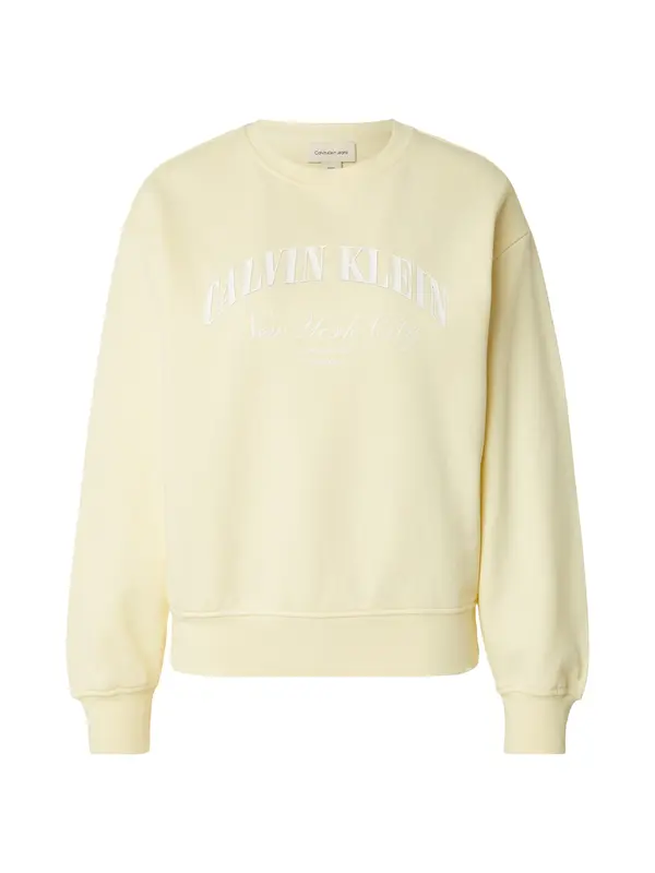 Calvin Klein Jeans Calvin Klein Jeans Majica  pastelno rumena / bela
