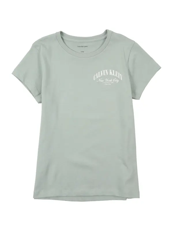 Calvin Klein Jeans Calvin Klein Jeans Majica  pastelno zelena / bela