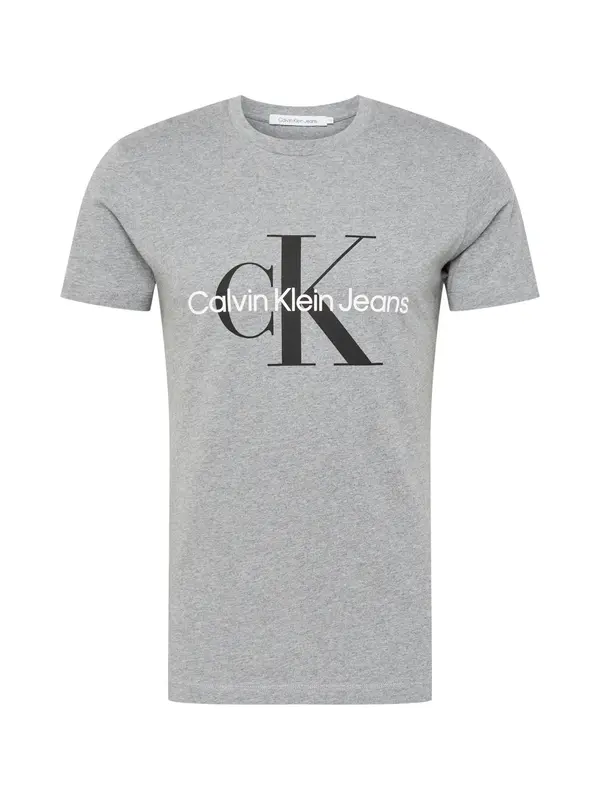 Calvin Klein Jeans Calvin Klein Jeans Majica  pegasto siva / črna / bela