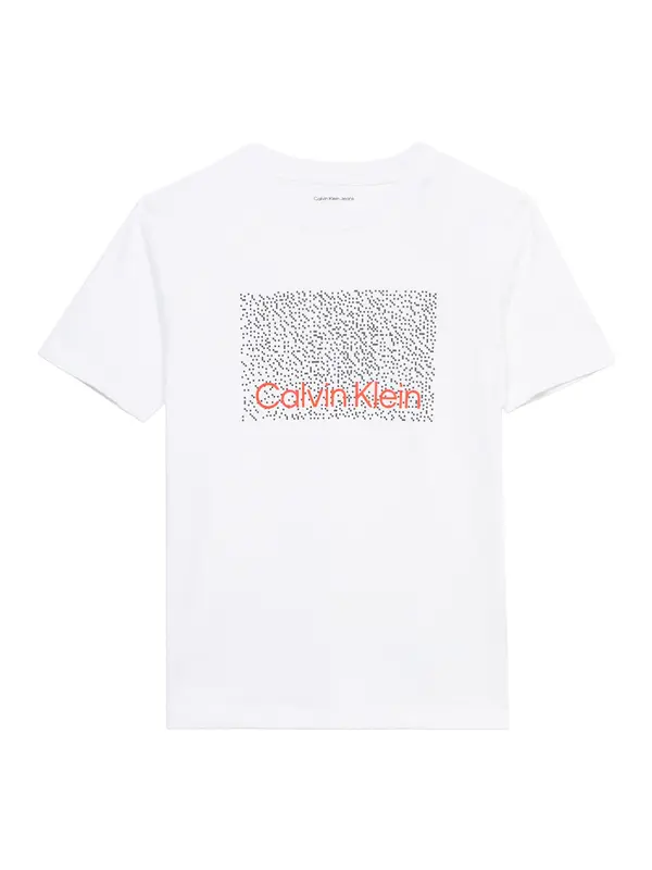Calvin Klein Jeans Calvin Klein Jeans Majica 'PERFORATION'  rdeča / črna / bela