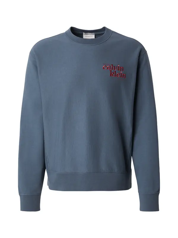 Calvin Klein Jeans Calvin Klein Jeans Majica 'Premium Logo'  golobje modra / rdeča