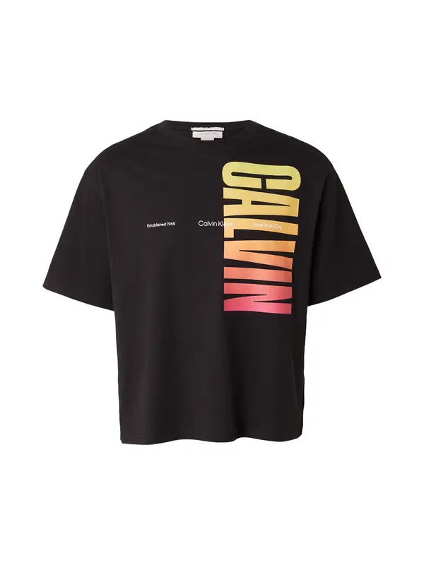 Calvin Klein Jeans Calvin Klein Jeans Majica 'PRIDE'  rumena / oranžna / svetlo roza / črna