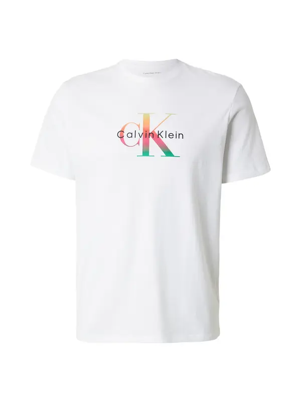 Calvin Klein Jeans Calvin Klein Jeans Majica 'Pride'  zelena / rdeča / črna / bela
