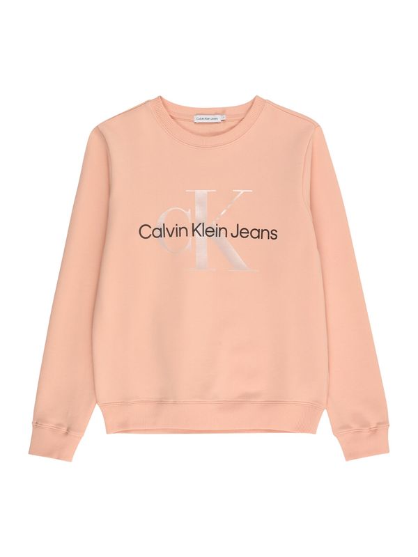 Calvin Klein Jeans Calvin Klein Jeans Majica  puder / črna / srebrna