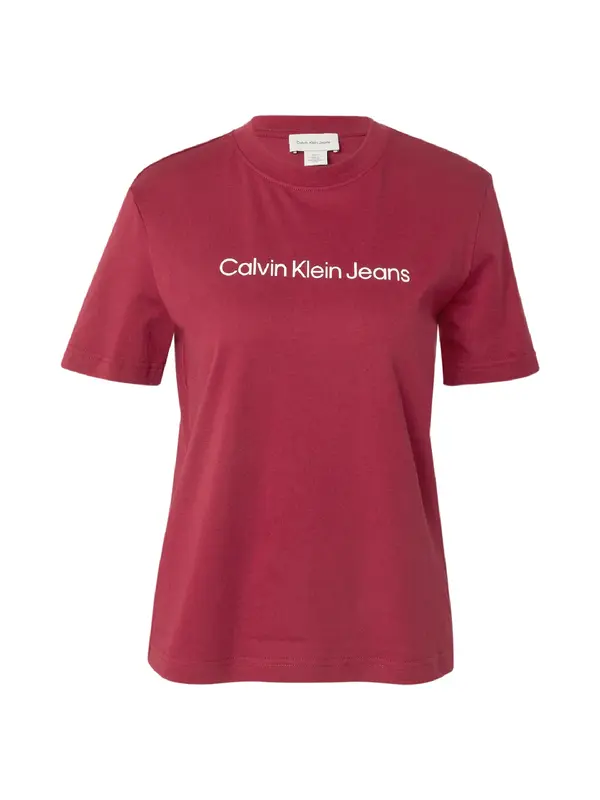 Calvin Klein Jeans Calvin Klein Jeans Majica  rdeča / bela