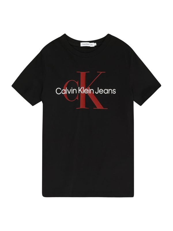 Calvin Klein Jeans Calvin Klein Jeans Majica  rdeča / črna / bela