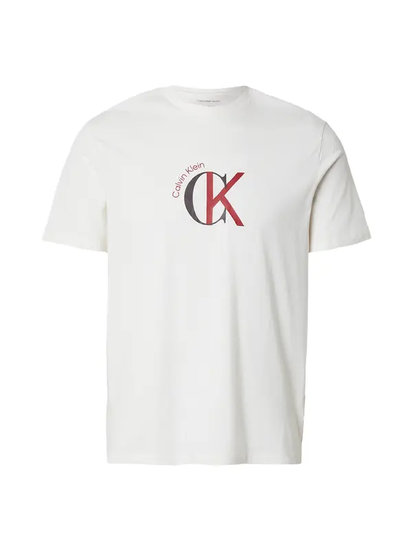 Calvin Klein Jeans Calvin Klein Jeans Majica  rdeča / črna / bela