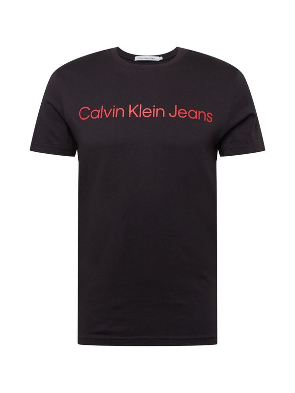 Calvin Klein Jeans Calvin Klein Jeans Majica  rdeča / črna