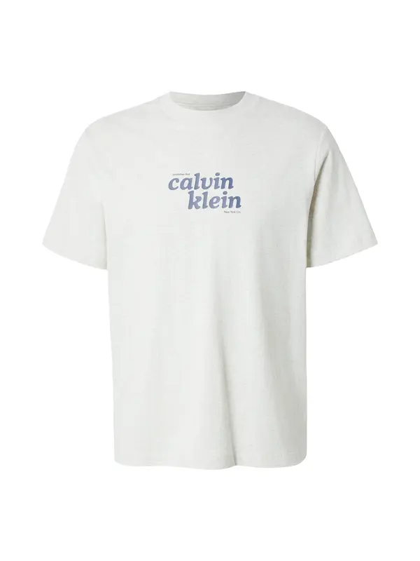 Calvin Klein Jeans Calvin Klein Jeans Majica 'Relaxed Logo'  bazaltno siva / svetlo siva