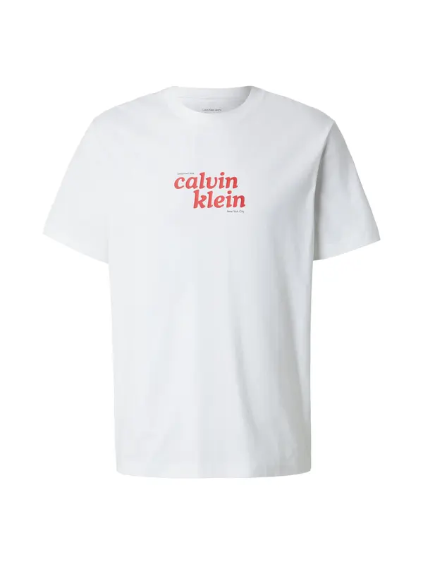 Calvin Klein Jeans Calvin Klein Jeans Majica 'Relaxed Logo'  rdeča / črna / bela