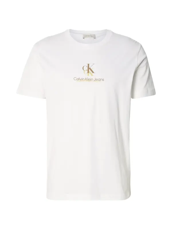 Calvin Klein Jeans Calvin Klein Jeans Majica  rjava / rumena / bela