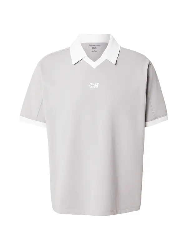 Calvin Klein Jeans Calvin Klein Jeans Majica  siva / bela