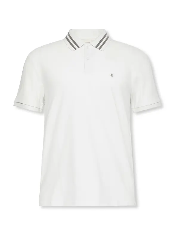 Calvin Klein Jeans Calvin Klein Jeans Majica  siva / bela